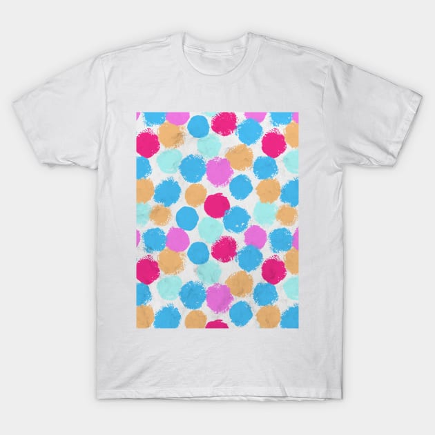 Rainbow Spots Circle Pattern T-Shirt by Tobe_Fonseca